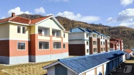 北 양강도 풍서군서 새집들이 경사…만복의 보금자리