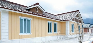 北 낭림군 인산농장에 들어선 새 주택들…인민들의 기쁨 넘쳐나