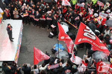 구미역 광장에서 연설하는 장동혁 대표
