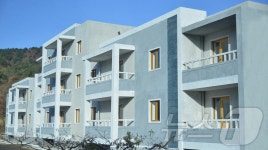 북한, 강원도 문천시에 새로 지어진 문화주택 선전