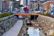 생태하천 학산천 물길 연결