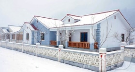 북한 자강도 장평농장에 문화주택 신축