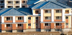 북한 희천시 새집들이에 집집마다 웃음소리 울려나와