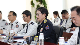 소방청-국군대전병원 의료분야 협력 발언하는 김승룡 소방청장 직무대행