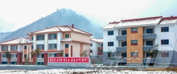 北, 만포시 건하농장에 살림집 건설…인민들의 새 보금자리