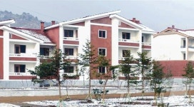 北, 만포시 건하농장에 새 살림집 건설…인민들의 넘치는 웃음소리