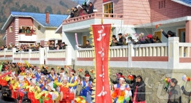 北, 황해북도 곡산군서 새집들이…마을 전경 바꾼 현대식 농촌 살림집