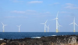 제주한림해상풍력 전경