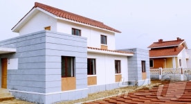 북한, 수안군 산북농장에 새 주택들 건설