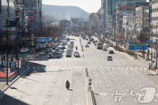 광주지하철 2호선 상부도로  개방된 상무지구
