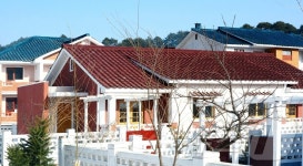 北 함경남도에 건설된 새 주택들