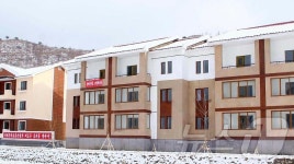 북한 신양군 삼파농장 새 주택 입주 모임 진행