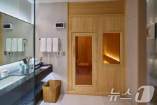 용산 대통령실에 설치된 사우나