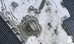 한파가 뒤덮은 태양광발전소