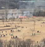 청주 오송역 인근 게이트볼장서 화재