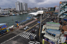 보수 공사 마친 포항 죽도어시장 앞 도로