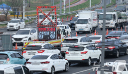 대전 천변도시고속화도로 신탄진 방향 전면 통제