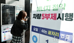 차량 5부제 실시되는 공영주차장
