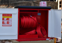 포항 남·북부소방서, 산간 주민에 호스릴비상소화장치 교육