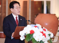 국빈만찬 건배사하는 이재명 대통령