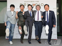 정청래 대표·정원오 후보, '꿈꾸는 아지오' 오픈 행사 참석