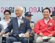 부산 구포초 찾은 박민식·한동훈, 나란히 지역 발전 호소