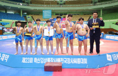 학산김성률장사배전국장사씨름대회 단체전 우승한 순천팔마초