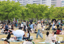주말, 한강공원 찾은 시민들