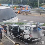 상주서 화물차가 자전거·SUV 추돌…중상 2명 중 1명 심정지