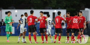 마지막 평가전 승리 거둔 대한민국 축구대표팀