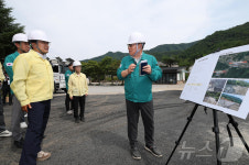 김광용 재난안전관리본부장, 가평 소하천 재해복구사업 현장 점검
