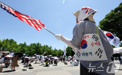 잠실 개표소 봉쇄시위 '19일째'