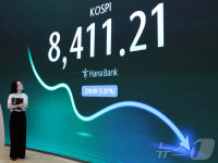 코스피 또 출렁…5.8% 급락한 8,411 마감