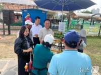 이충우 여주시장, 오학 파크골프장·물놀이장서 현장 점검
