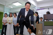 구립가재울지역아동센터 찾은 오세훈 시장