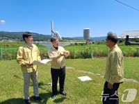 이정환 기상청 차장, 공주시 자동기상관측장비 점검
