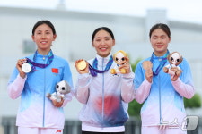 성승민, 한국 첫 금메달…근대5종 여자 개인전 첫 우승