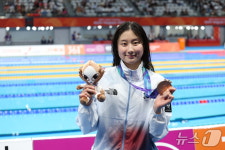 김승원, '50m 배영 동메달 획득'