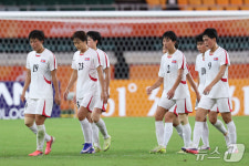 여자축구 남북한 대결 1-1 무승부