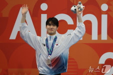 황선우 '남자 자유형 200m 은메달'