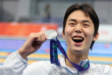 김준우, 자유형 800m 한국신기록으로 공동 은메달