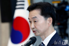 취임사 하는 김지용 중수청장