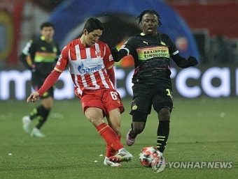 '설영우 71분' 즈베즈다, 에인트호번에 2-3 패…UCL 16강 불발
