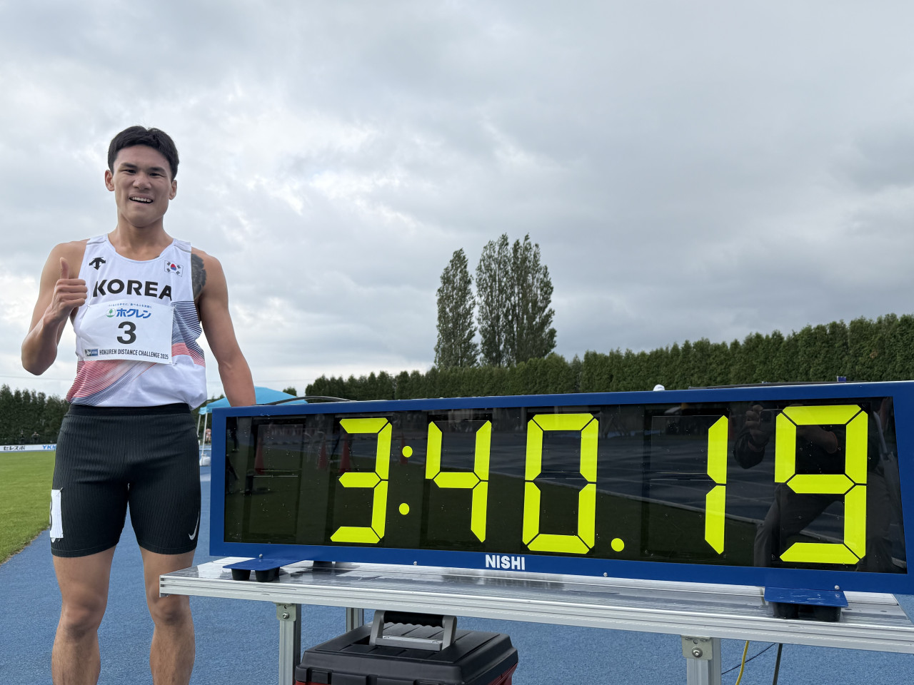 1500m 한국 신기록 달성한 이재웅, 3분36초01로 역대 기록 2.59초 단축하여 또다시 주목 받아