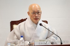 진우스님, 조계종 총무원장 연임 도전 선언…