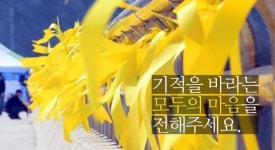 세월호 실종자들의 무사귀환을 기원합니다