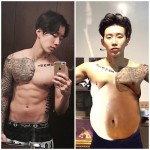 복근남 vs 배불뚝…박재범, 합성의 효과