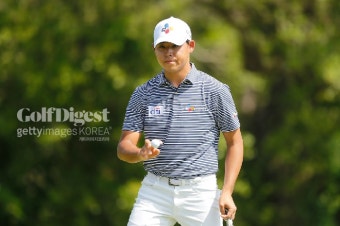 홀인원 한 김시우, PGA 텍사스오픈 2R 단독 선두