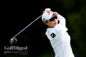 '삼겹살 파워' 김효주, 9년 만에 메이저 조준…AIG오픈 1타 차 공동 3위