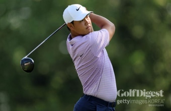 '톰 킴 부활했다'…김주형, 트래블러스챔피언십 2R 단독 선두